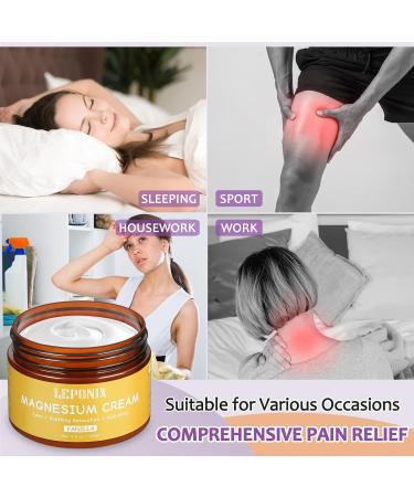 Magnesium Cream for Sleep & Muscle Recovery - Soothing Topical Magnesium Lotion for Leg Cramps Joint Comfort Pain Relief - Relaxing Magnesium Body Butter for Men Women Kids (120ml Vanilla) Vanilla 4 Fl Oz (Pack of 1) - Buy Online on GoSupps.com