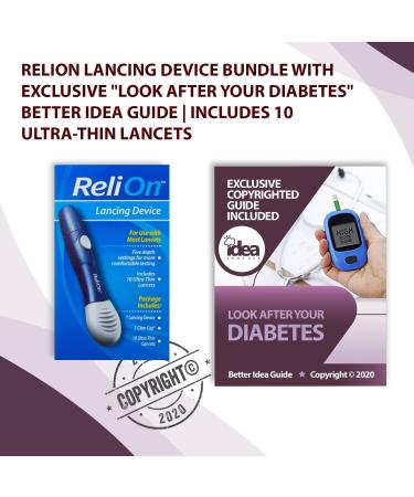ReliOn Lancing Device: Ultimate Diabetes Care Guide with 10 Ultra-Thin Lancets - Buy Online on GoSupps.com