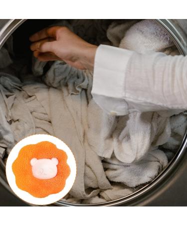 Luckious 6PCS Sponge laundryappliance - Reusable Anti-Tangle Adsorption Sponge Laundry Balls for Washing Machine Pet Hair Remover Washing Machine Dryer Ball (Orange+Blue) - Buy Online on GoSupps.com