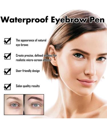 Magic Waterproof Eyebrow Pencil with 4 Fork Tips Mascara 2024 New 3D Micro Eyebrow Pencil Eyebrow Pencil Effortlessly Creates Natural Looking Brows (Dark Grey) - Buy Online on GoSupps.com
