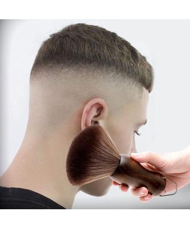 Neck Duster and Black Plastic Brush Fast Cleaning Neck Dust Brush with Nylon Bristles and Wooden Handle Neck Hair Cleaning Brush with Stand Up Base Practical Barber Accessories for Hair Cutting - Buy Online on GoSupps.com