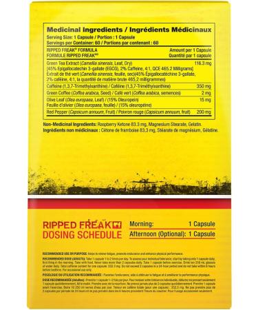 PHARMAFREAK RIPPED FREAK - 60ct - Canada - Metabolism Support - 60 Servings - Veggie Caps 60 count (Pack of 1) - Buy Online on GoSupps.com