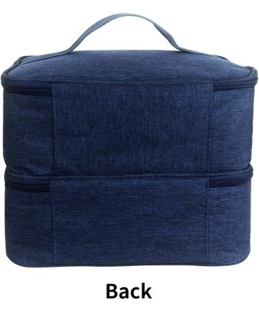  Teksome Nail polish travel bag | Travel storage bag for nail polish with compartments Storage for cosmetics makeup brushes lipstick toiletries - Buy Online on GoSupps.com