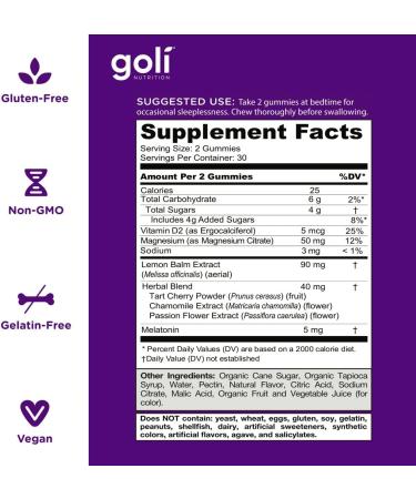 Goli Sleep Bundle: Apple Cider Vinegar & Ashwagandha Gummies - Buy Online on GoSupps.com