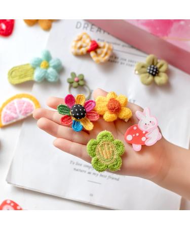 Xana 30PCs Animal and Flower Hair Clips + 10PCs Creative Hair Ties Set for Girls, Women & Kids - Cute Hair Accessories - Buy Online on GoSupps.com
