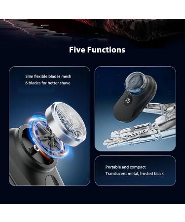Electric Beard Clipper - Mini Pocket Size Shaver with Digital Display for Men | USB Rechargeable Clipper - Buy Online on GoSupps.com