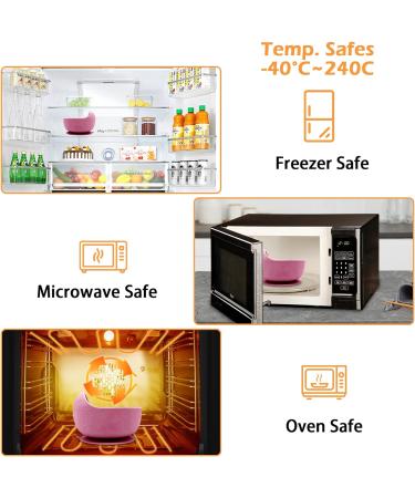 5pcs Baby Weaning Set with Adjustable Bib and Suction Bowl - Pink | BPA Free Feeding Sets for Babies and Toddlers - Buy Online on GoSupps.com