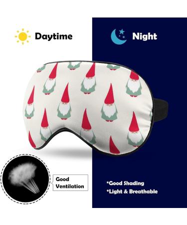 Christmas Gnomes Sleep Mask - Adjustable Eye Cover for Sleeping & Travel - Men & Women - Buy Online on GoSupps.com