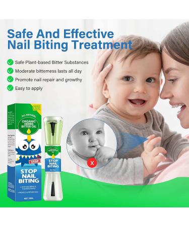 Stop Nail Biting & Thumb Sucking with Safe Natural Plant Extract - Kids & Adults Nail Care Solution - Buy Online on GoSupps.com