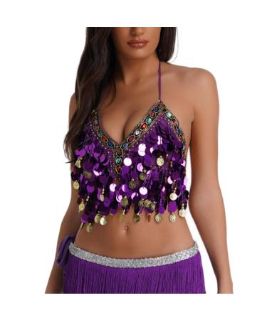 Tank Top for Women Summer Loose Trendy V Neck Cross Back Y2K Going Out Sleeveless Tee Tops T Shirt Tanks 3672-eumxw-d-purple One Size