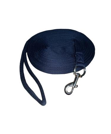 Brama West Softlunge - Horse Lunging Line with Hand Loop and Carabiner - approx. 8m - Navy Navy Blue