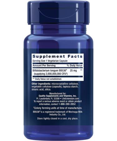 Life Extension Bifido GI Balance - 60 Vegetarian Capsules for Digestive Health - Buy Online on GoSupps.com