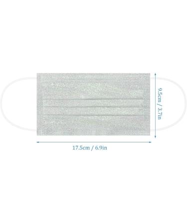 50pc Stylish Bronzing Reflective 3 Ply Disposable_Face_Mask for Men Women Use - Buy Online on GoSupps.com