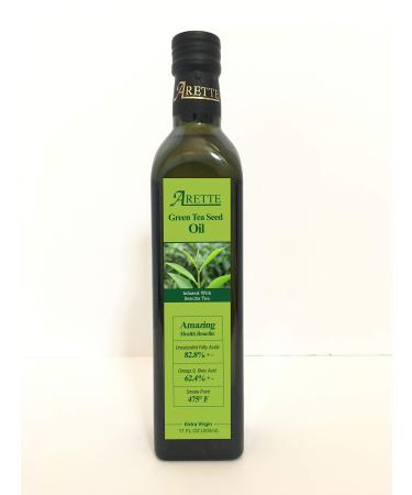 Arette Green Tea Seed Oil with Steamed Green Tea-500ml bottle