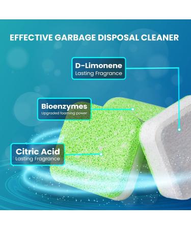 Maravello Garbage Disposal Cleaner & Deodorizer - 28 Apple Fresh Tablets for Kitchen Drain - 1 Year Supply - Buy Online on GoSupps.com