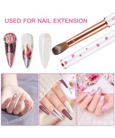Yasterd 100% Pure Kolinsky Size 10 Acrylic Nail Brush with Pink Rhinestone Metal Handle - Professional Manicure Tool for Acrylic Application - Buy Online on GoSupps.com