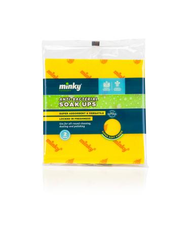 Minky Super Absorbent Anti-Bacterial Soak-ups 2pk