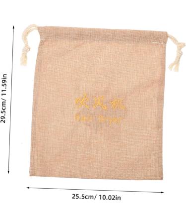 Healeved Hair Dryer Storage Bag Hair Blower Bag Cotton Hair Dryer Bag Travel Toiletry Pouch Sports Bag Fabric 29.50X25.50X1.00CM Light Yellow - Buy Online on GoSupps.com