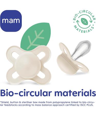 MAM Start Cute 0-2M Soother 2PK - Pink Baby Soothers with Self Sterilising Travel Case Newborn Essentials (Designs May Vary) - Buy Online on GoSupps.com