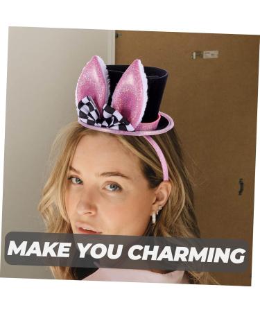WRITWAA 1 Set Bunny Headband Easter Bunny Hair Ornament Easter Rabbit Headdress Bunny Ear Headwear Easter Bunny Ears Headband Easter Party Necktie Cosplay Prop Rabbit Ears Headband 23X15.5CM Black - Buy Online on GoSupps.com