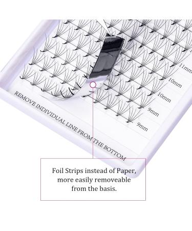 Shop Volume Eyelash Extensions D Curl 0.07mm | 5D Natural Long Single Eyelashes | Professional Cluster Fans (8-14mm) - Buy Online on GoSupps.com