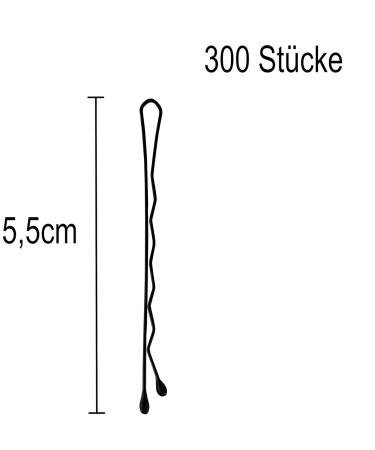 Poniks 300 pcs Metal Bobby Pins - 5 cm Wave Shape Hairpins & Clips - Black Hair Accessories for All Styles - Buy Online on GoSupps.com