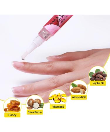 Lagunamoon 10 Pack Cuticle Oil Pens for Nail Care 5ml Nail Oil Pens with Natural Ingredients to Moisturize and Nourish Dry Nails and Cuticles Cuticle Oil to Prevent Nail Cracking and Hangnails Assorted - Buy Online on GoSupps.com