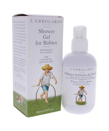 L'Erbolario Shower Gel for Babies - Gentle Cleansing for Sensitive Skin - Enriched with Rice Proteins - 6.7 Oz - Buy Internationally - Buy Online on GoSupps.com