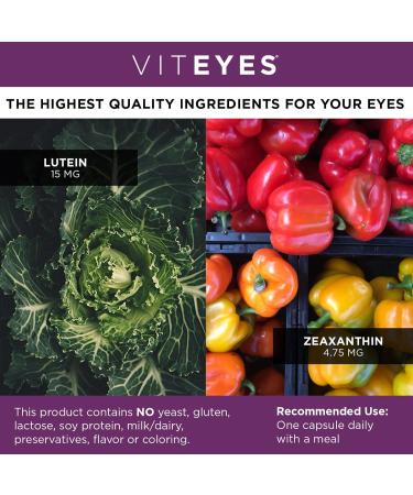 Viteyes Essentials Eye Health Dietary Supplement, Lutein & Zeaxanthin for Macular Support, 90 Capsules 90 Count (Pack of 1) - Buy Online on GoSupps.com