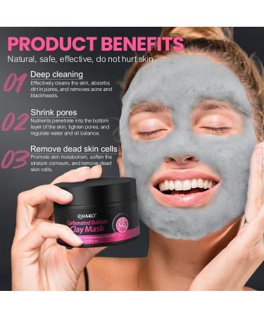 Bubble Carbonated Clay Mask | Deep Cleansing Blackhead Removal Exfoliation & Pore Detox | International Shipping - Buy Online on GoSupps.com