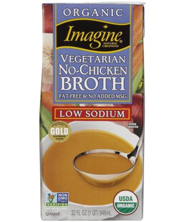 Imagine Organic No Chicken Broth, Low Sodium, 32 oz