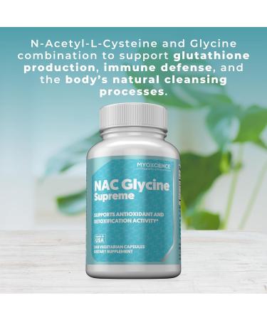 MYOXCIENCE NAC Supreme Capsules | 1.6 G N-Acetyl-L-Cysteine per Serving | 40 Servings - Buy Online on GoSupps.com