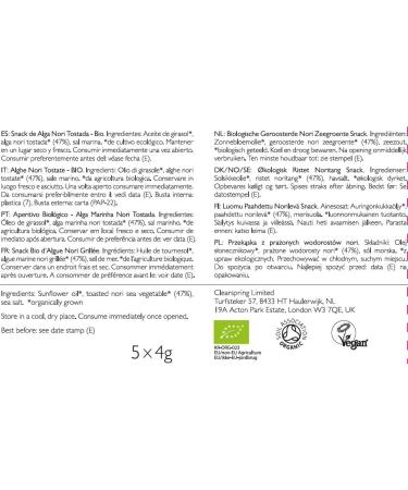 Clearspring Organic Seaveg Crispies Multipack 20g Original 1 g (Pack of 1) - Buy Online on GoSupps.com