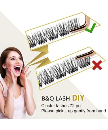 D-16mm B11 Cluster Lashes | 72 Clusters | DIY Volume Eyelash Extensions - Buy Online on GoSupps.com