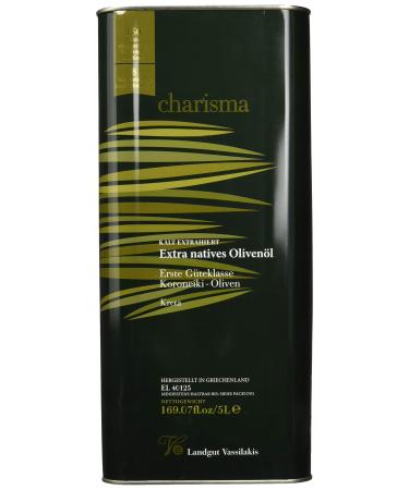 Vassilakis Estate Crete Charisma Greek Extra Virgin Olive Oil from Crete 5L 5 l (1 pack)