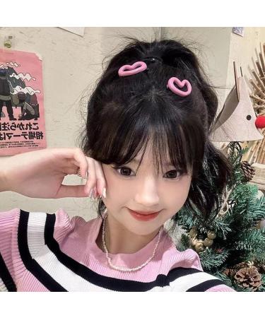 Hair Clip Pink Love Hair Clip Women's Simple and Versatile Side Bangs Fragmented Hair Clip Net Red Hair Clip Party Hair Decorations (Color : FJ4284) - Buy Online on GoSupps.com