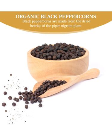 Minerva Spices Organic Peppercorn Black 4 Oz 120 grams Premium Quality 100% Pure Non-GMO Vegan Gluten-Free and Kosher Certified Black Peppercorn - Buy Online on GoSupps.com