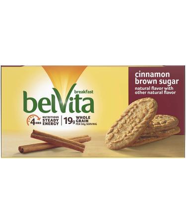 Belvita Cinnamon Brown Sugar Breakfast Biscuits - 4 Pack, 14.08 Oz, 8 Count - Healthy Snack - Buy Online on GoSupps.com