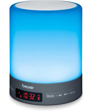 Beurer WL 50 Light Alarm Clock - LED Mood Light & Sunrise Sunset Simulation | Supports Sleep Rhythm | International Shipping - Buy Online on GoSupps.com
