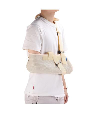 Arm Sling with Waist Strap - Shoulder Immobilizer for Dislocated & Broken Arms - Size M - International Shipping - Buy Online on GoSupps.com