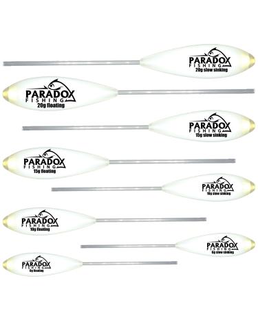 Paradox fishing Sbirolino sets I 6g-20g slowly falling / 6g-20g floating I set for trout fishing I trout bait ideal for trout dough and spoon-spoon trout 8 pieces (4x slowly falling + 4x floating) - Buy Online on GoSupps.com