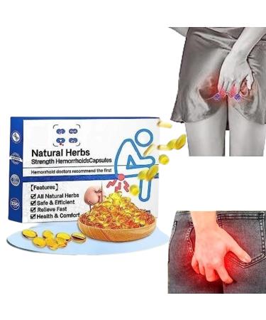 Natural Herbal Strength Hemorrhoid Capsules Natural Hemorrhoid Relief Capsules Hemorrhoid Treatment Hemorrhoid Suppository (Size : 1 pcs)