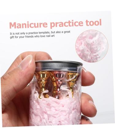 FRCOLOR 1 Set Nail Holder Practice Hand for Acrylic Nails Nail Display Stand Nail Rest Stand Nail Art Training Stand Metal Stand Tool Stand Manicure Ceramics Tool Holder - Buy Online on GoSupps.com