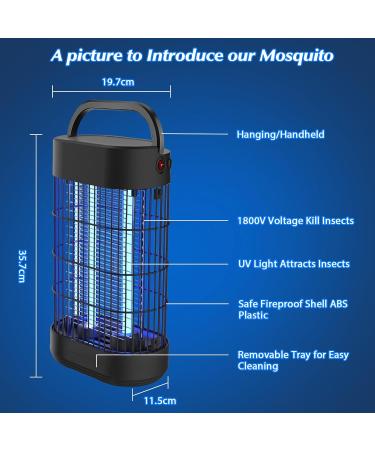 EuQQZZU Insect Killer - 18W UV Lamp Mosquito Trap for Bedroom Kitchen Office & Patio - Covers 80 Area - Buy Online on GoSupps.com