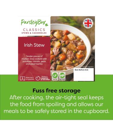 Gluten Free Ready Meal Variety Box - Parsley Box Microwavable Long-Life Cupboard-Store Ready Meals (7 Meals) - Buy Online on GoSupps.com