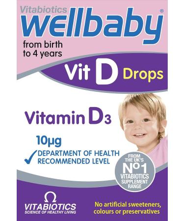 Vitabiotics Wellbaby Vit D Drops 30ml - Essential Vitamin D Supplement - Buy Online on GoSupps.com
