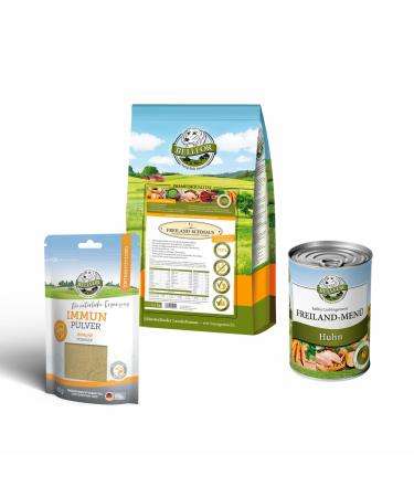 Bellfor French Bulldog Food Kit - 2.5 kg - Outdoor Menu - 400 g - Immune Powder - 80 g - Grain Free & Natural