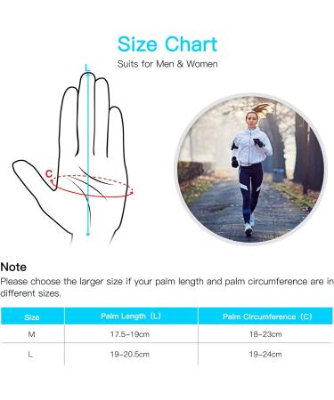 Unigear Lightweight Running Gloves | Touch Screen Anti-Slip Warm Liners | Men Women Medium - Buy Online on GoSupps.com