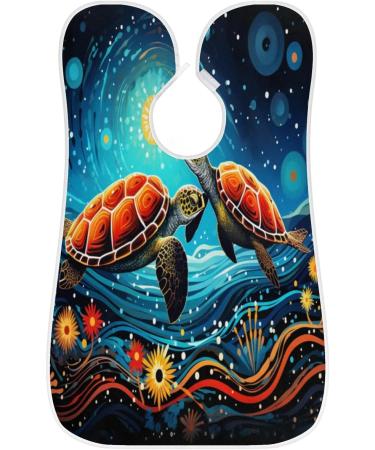 Abstract Animal Turtle Beard Bib Apron - Men's Beard Hair Catcher & Shaving Gift for Dad - Perfect for Father's Day & Christmas - Buy Online on GoSupps.com