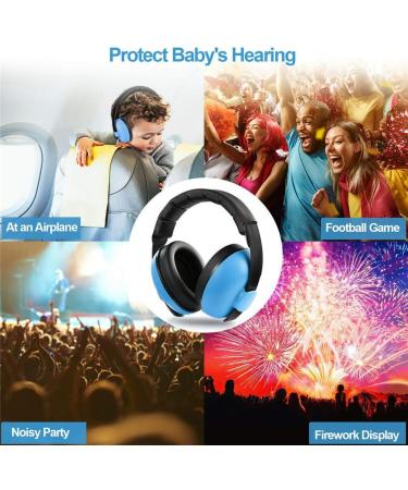 YANKUIRUI Baby Ear Defenders - Noise Cancelling Headphones for Ages 3 Months to 3 Years - Blue - Buy Online on GoSupps.com